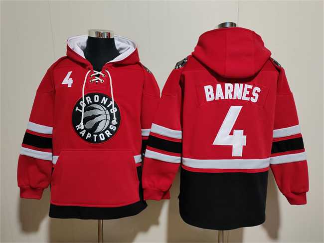 Men's Toronto Raptors #4 Scottie Barnes Red Black Lace-Up Pullover Hoodie,We sell and wholesale Men's Toronto Raptors #4 Scottie Barnes Red Black Lace-Up Pullover Hoodie on line form chian!